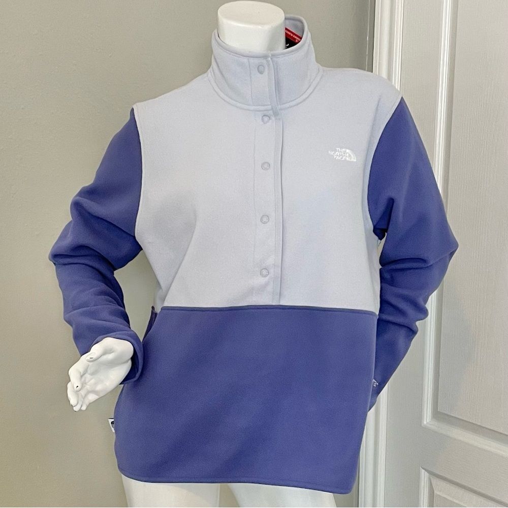 The North Face Alpine 1/2 Snap Jacket Women’s Sz XS Cave Blue/Dusty Periwinkle
